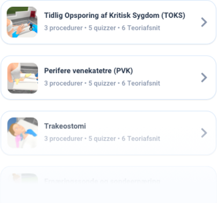 Læringsforløb i mobilapp